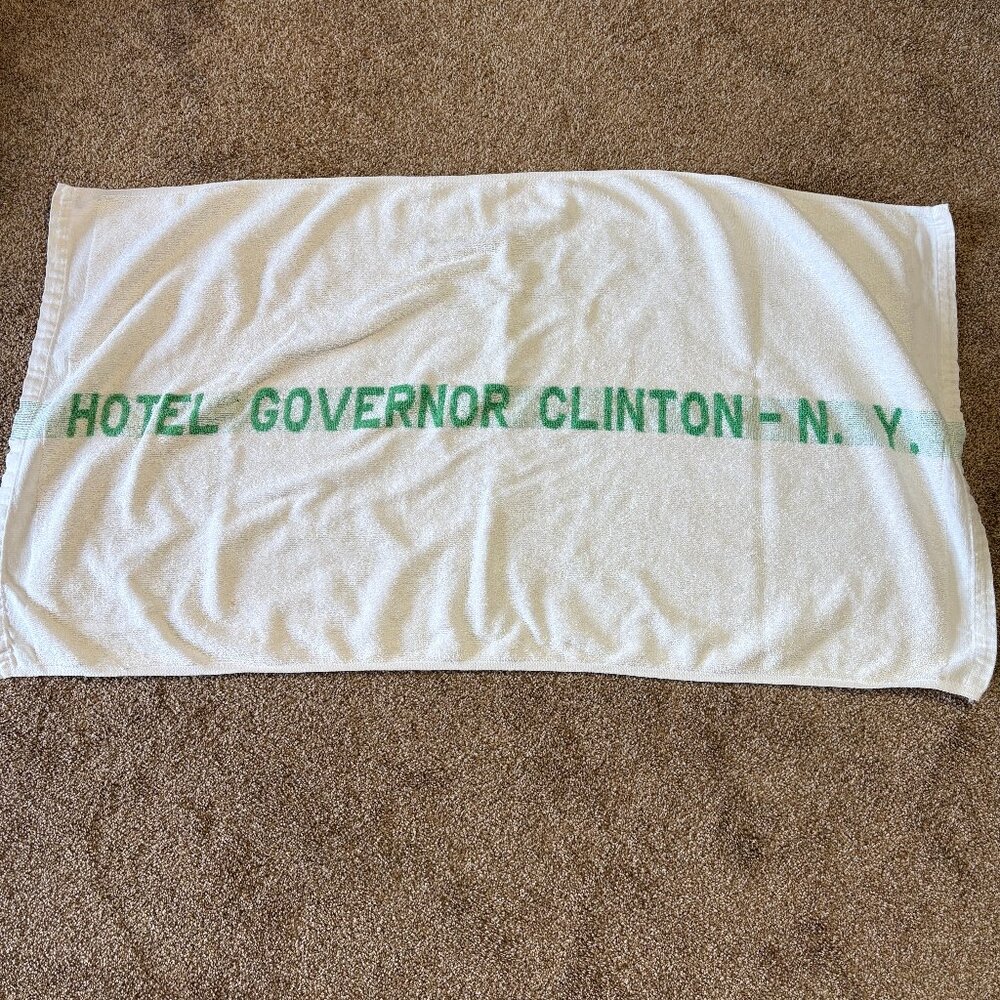Vintage Cannon Towel Hotel Governor Clinton - N.Y.